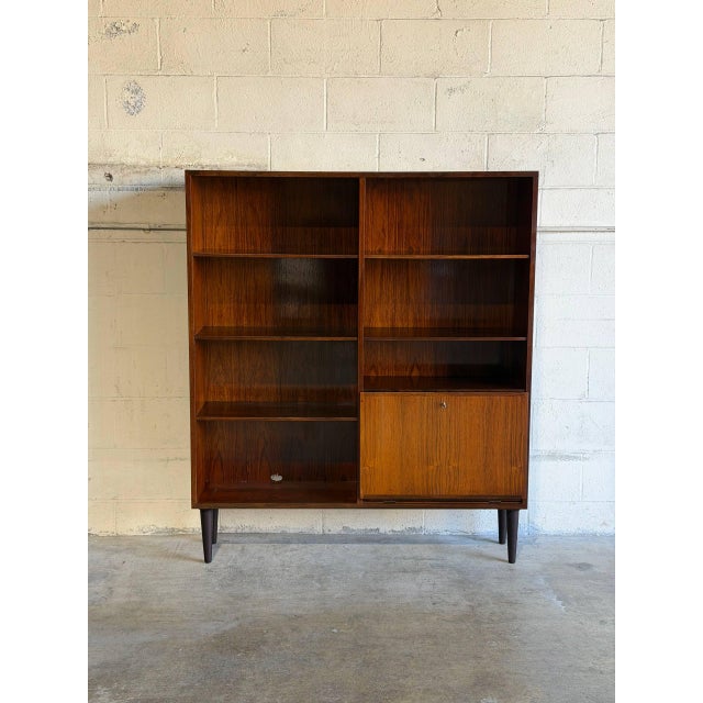 1960s Ohmann Jun Model 6 Rosewood Bookcase Danish Mid-Century Modern For Sale - Image 5 of 12