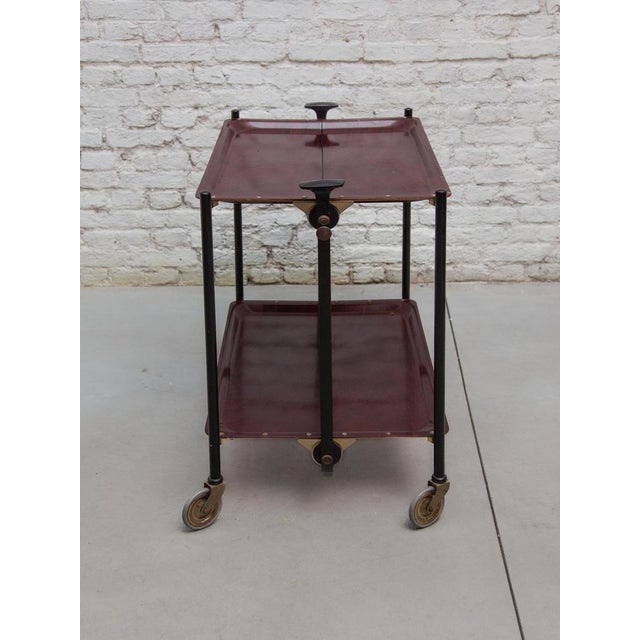 Folding Serving Bar Cart from Bremshey & Co, 1960s For Sale - Image 3 of 10