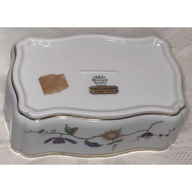 Italian Richard Ginori Oriente Porcelain Lidded Box For Sale - Image 10 of 12