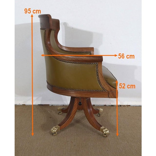 Regency Style Desk Armchair, 20th Century For Sale - Image 15 of 18