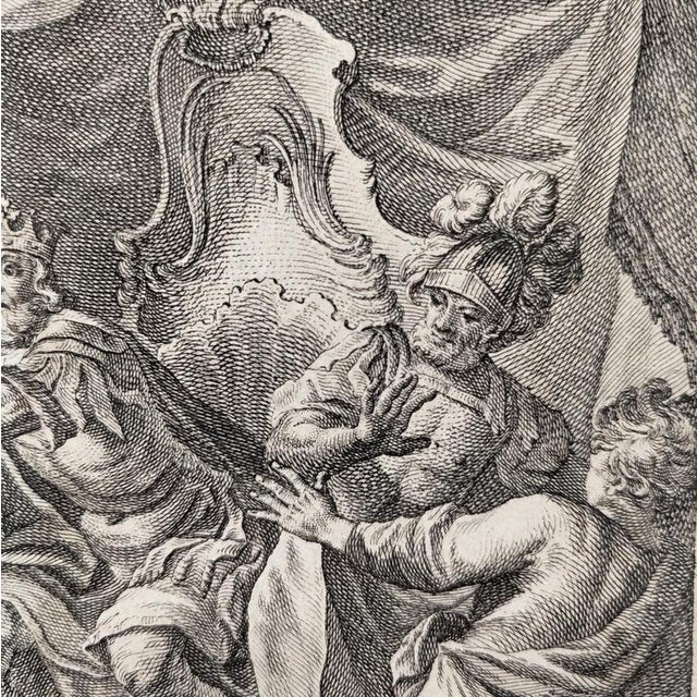 Maarten De Vos and Aegidius Sadeler II, The Story of Saul and David, Burin Engraving on Paper, Framed For Sale - Image 6 of 9