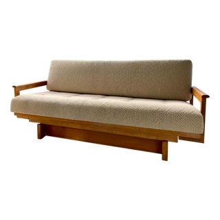 Mid-Century Brutalist Sofa in the style of Pierre Chapo, 1960s For Sale
