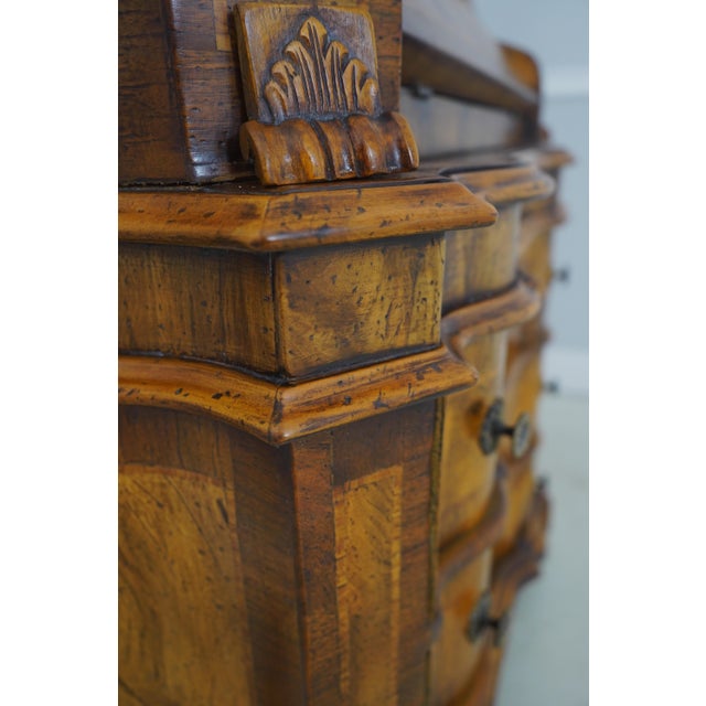 Italian Extremely High Quality Distressed Finish Secretary Desk For Sale - Image 17 of 18