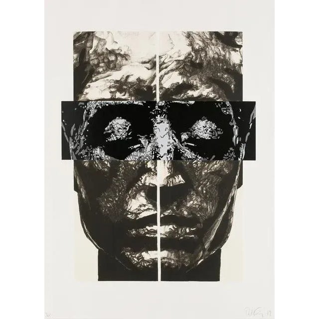 Solid Vision, 1989 Lithograph with woodcut collage 52 1/2 × 38 in 133.4 × 96.5 cm Solid Vision, 1989 Lithograph with...