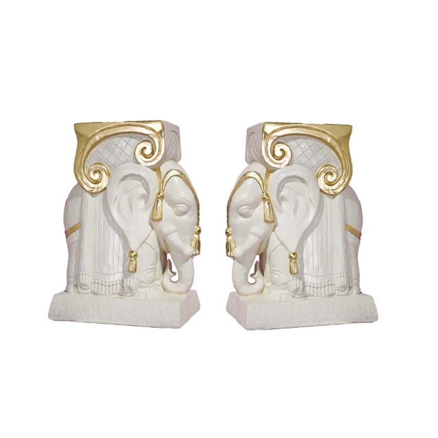 Vintage Ceramic Elephant Tables a Pair - Newly Refinished For Sale - Image 9 of 10