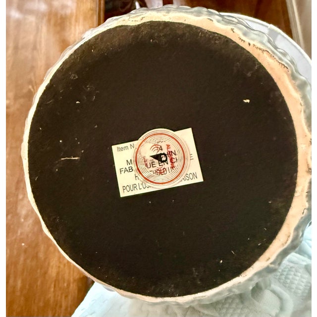 Ceramic Liam Embossed Ceramic Table Lamp For Sale - Image 7 of 9