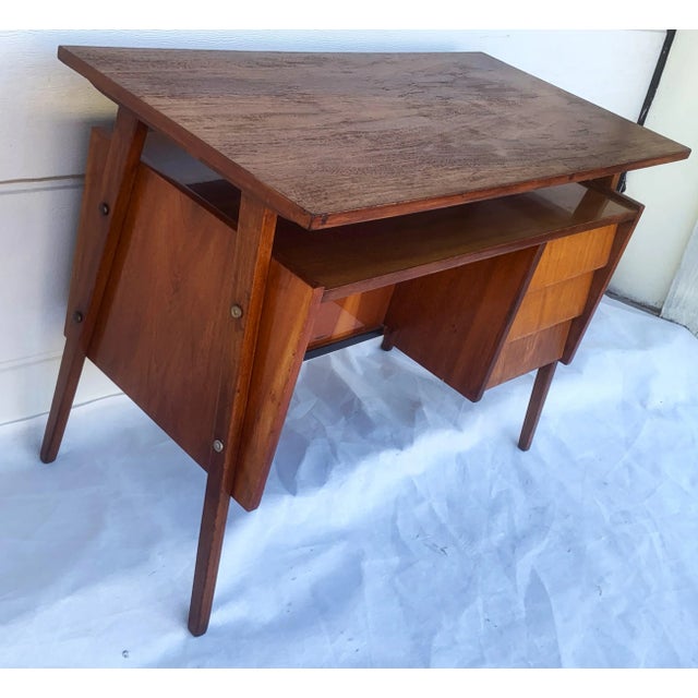 Small Mid-Century Modern Desk, 1950s-1970s For Sale - Image 9 of 18