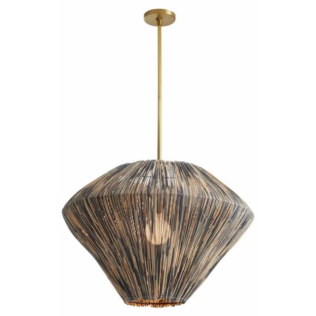 The Landra presents a construction that is elemental in the way it connects us to nature. An antique brass iron frame...