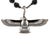 Guardian Angel Faravahar Pendant Black Tourmaline Beaded Necklace For Sale - Image 9 of 12