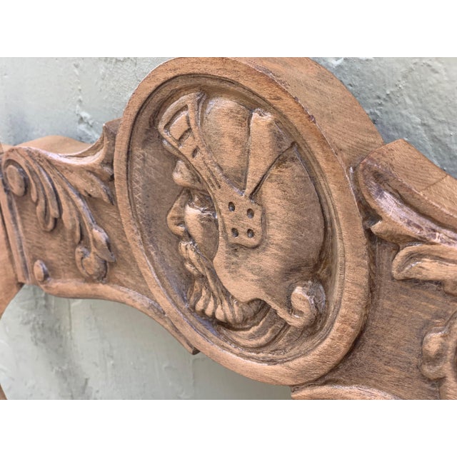 Beige 19th Century Pair of Carved Walnut Leather Savonarola Bench or Settee For Sale - Image 8 of 18