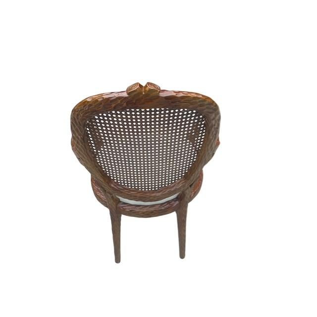 1970s Restored French Provincial Cane Back Armchairs – Pair For Sale In Miami - Image 6 of 18