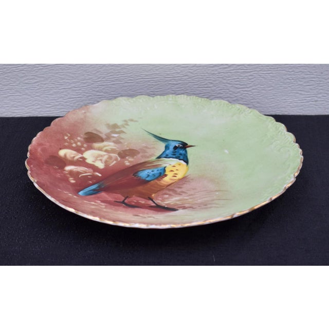 Antique Limoges France Hand Painted Game Bird Plate Guerin Porcelain Gold For Sale In Philadelphia - Image 6 of 14