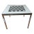 1970s Postmodern Chrome Game or Card Table For Sale