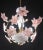 Italian Pink Flowers Murano Chandelier, 1970s For Sale - Image 3 of 10