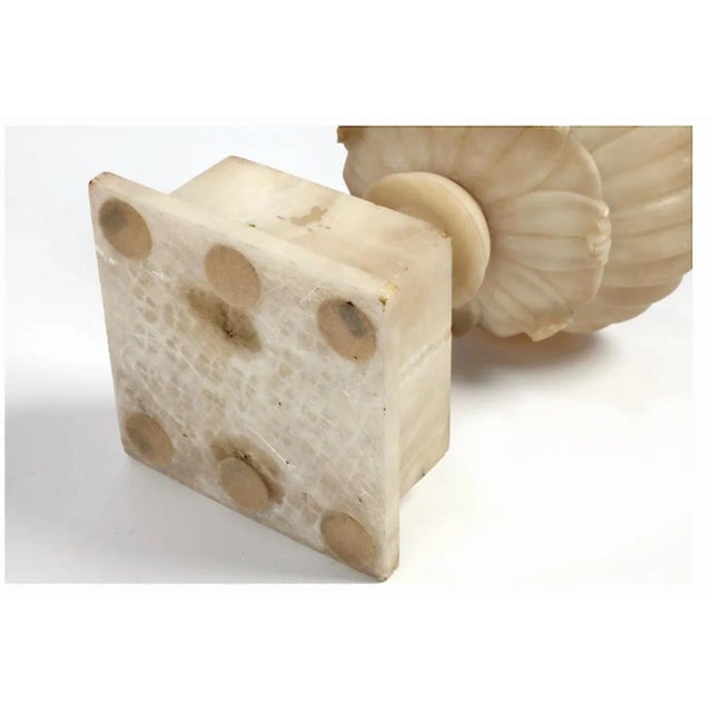 Late 19th Century Pair Antique Alabaster Tazza For Sale - Image 5 of 5