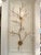 Elegant Currey & Co Forest Wall Sconces. Gold finish with hanging cyrstals. Original Retail $2000 each. Showroom Floor...
