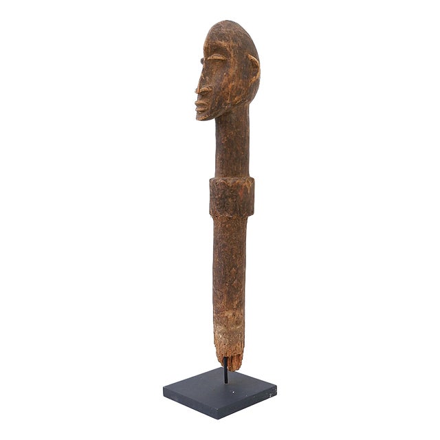 African Lobi Head Altar from Burkina Faso, 20th, 1950s, Metal and Wood For Sale