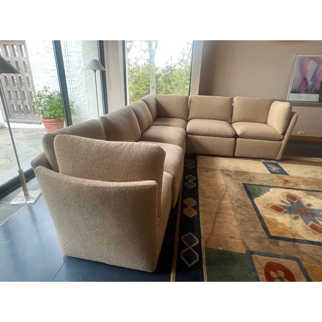 Mid-Century Modern Unusual Milo Baughman Sectional Sofa For Sale - Image 3 of 7