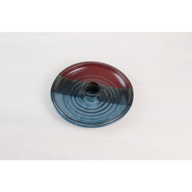 1970s Studio Pottery Serving Platter With Center Bowl For Sale In Lexington, KY - Image 6 of 11