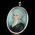 Antique Georgian Portrait Miniature Pendant with 14K Gold Frame, 1800 For Sale - Image 13 of 18