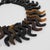 Black Monies Oversized Faux-Horn Resin Bib Choker Necklace For Sale - Image 8 of 11