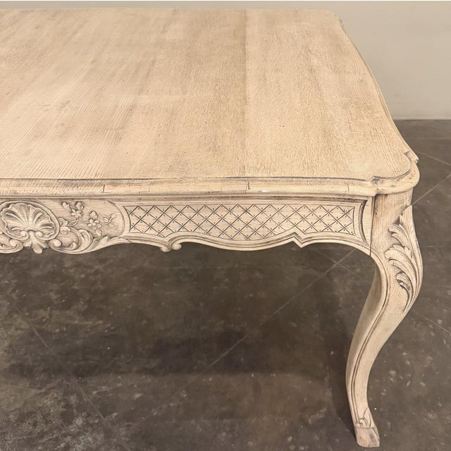 Country French Liègeois Régence Style Stripped Oak Writing Table For Sale - Image 15 of 18