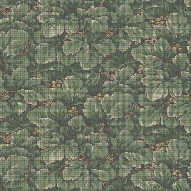Boråstapeter Waldemar Wallpaper In Spruce For Sale