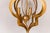 Mid 20th Century Mid Century Modern French Gilt Metal Three-Light Lantern with Scrolling Effects, Wired For Sale - Image 12 of 12