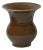 4.5" Chinese Clay Ceramic Coffee Brown Bulbous Shape Vessel Small Vase For Sale