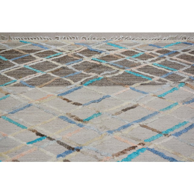 Traditional Oushak Hand Knotted Wool Rug, 4'8"x8' For Sale - Image 3 of 4