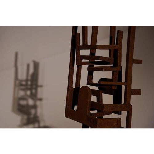 Contemporary Corne Nuham, Tower IX Geometric Sculpture, 2020, Metal For Sale - Image 3 of 4