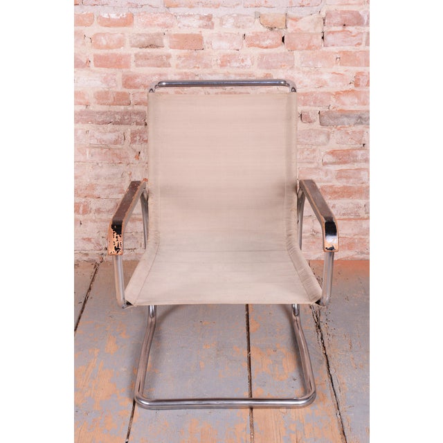 1920s Bauhaus Armchair in Chrome and Iron by J. Halabala for Up Zavody, Czech, 1920s For Sale - Image 5 of 8