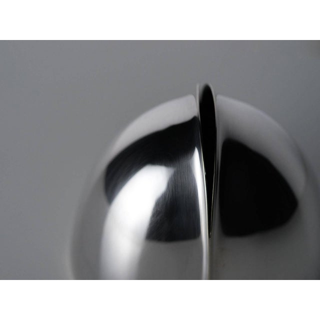 Sabattini Argenteria Lino Sabattini "Germoglio" Silver Plated Vase for Sabattini, 1979 For Sale - Image 4 of 11