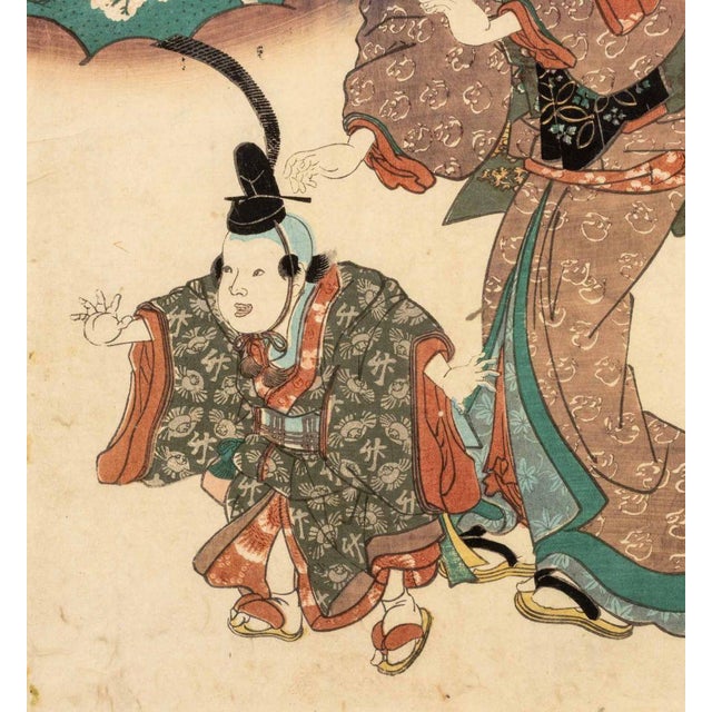 Utagawa Kunisada Bijin-Ga Woodblock Prints, 2 For Sale In New York - Image 6 of 16