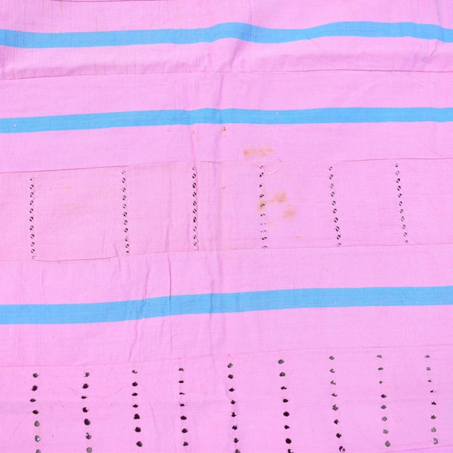 Early 20th Century Yoruba Handwoven Aso Oke Textile Nigeria 78x49 Inch For Sale In Denver - Image 6 of 7