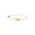 Mid 20th Century Mid 20th Century 2.22 Ct Turquoise Halo Diamond Contemporary Bangle in 14k Gold For Sale - Image 5 of 13