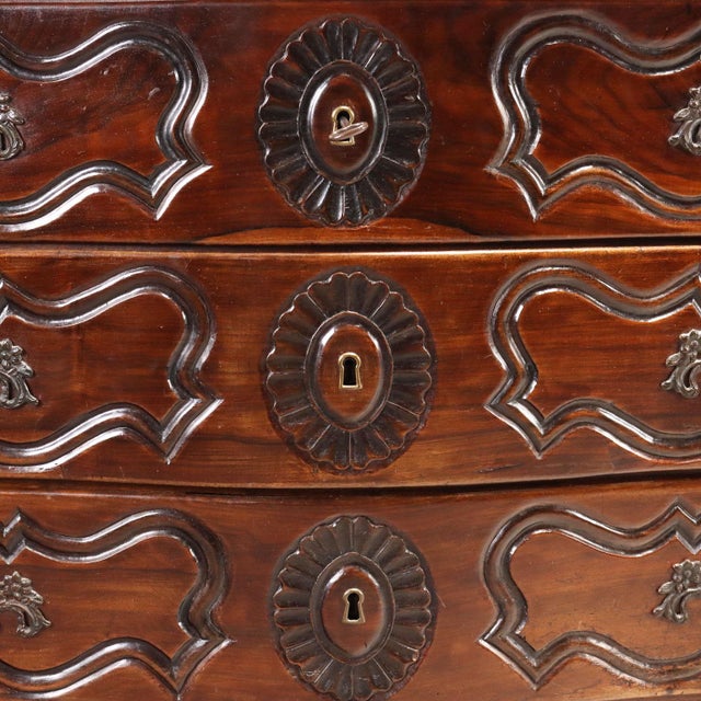 Antique French Chest of Drawers in Walnut For Sale - Image 5 of 11