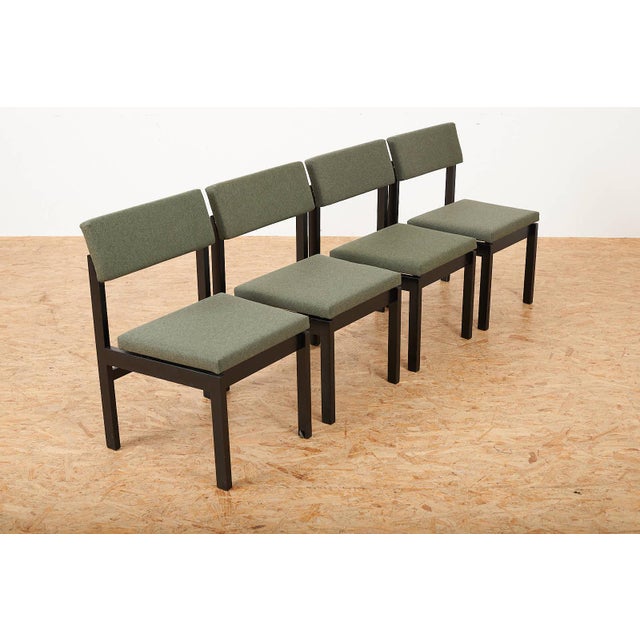Chairs in Green Fabric by Willy Guhl for Dietiker, 1959, Set of 4 For Sale - Image 6 of 13