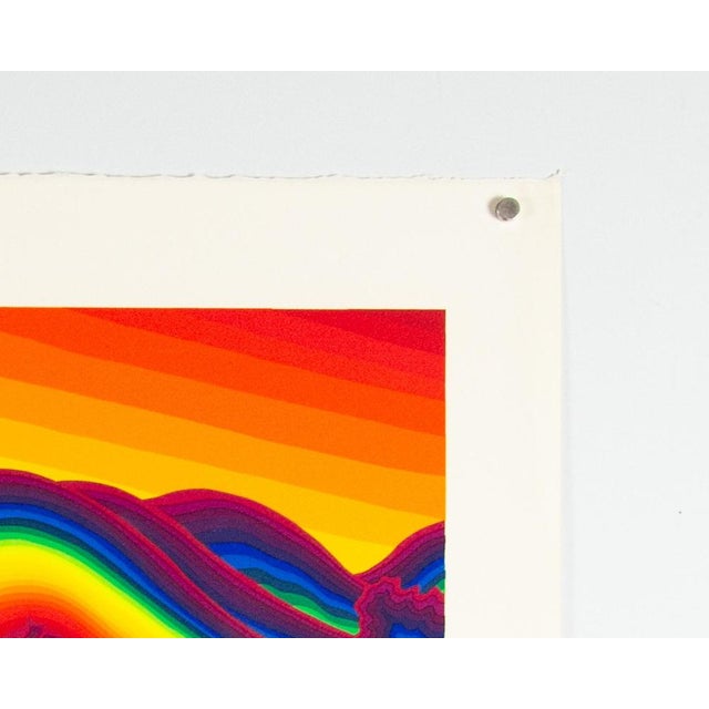 Original Limited Edition Silkscreen Rowing Poster by Ay-O, 1988 For Sale - Image 4 of 8