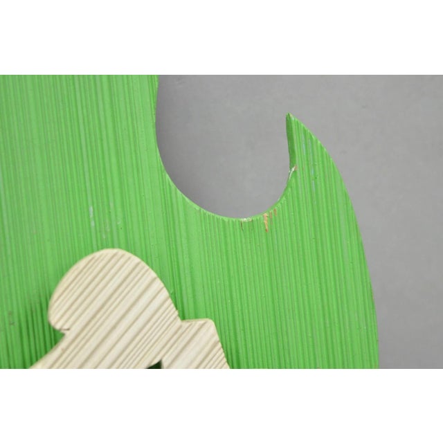 Vintage Mid Century Modern Green Theater Mask Shadowbox Wall Pocket Shelf - Pair For Sale - Image 12 of 17