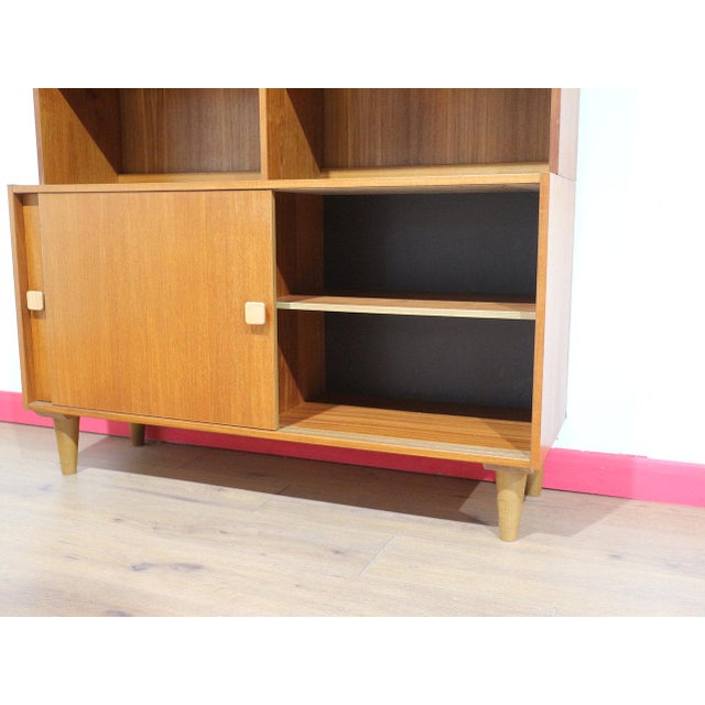 Mid Century Modern Vintage Teak Display China Cabinet by Domino Mobler Danish For Sale - Image 15 of 15