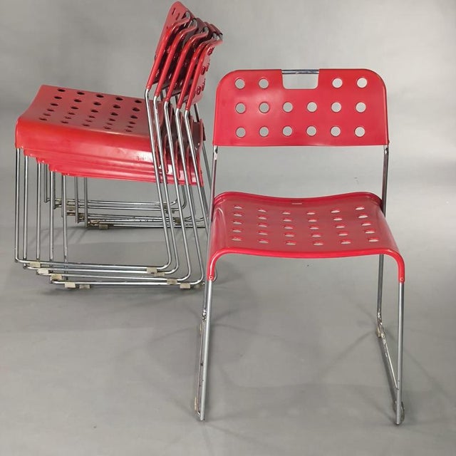 Omstak Chairs by Rodney Kinsman for Bieffeplast, 1970s, Set of 6 For Sale - Image 7 of 12
