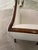 White Antique Club Chair With Cream Boucle Upholstery For Sale - Image 8 of 10