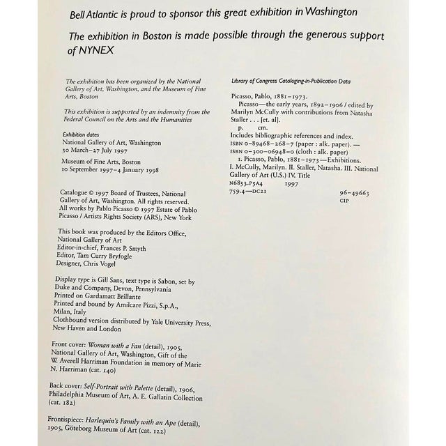 First Edition Art Book, "Picasso: The Early Years, 1892-1906", Marilyn McCully Editor For Sale - Image 11 of 17