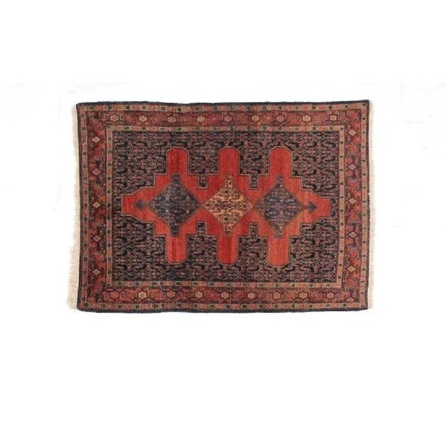Textile 1970's Persian Senneh Rug , 5'3" X 3'10" For Sale - Image 7 of 7