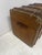 Antique wooden and metal travel trunk Attractive interior with compartments, small drawers, and a storage tray Good...
