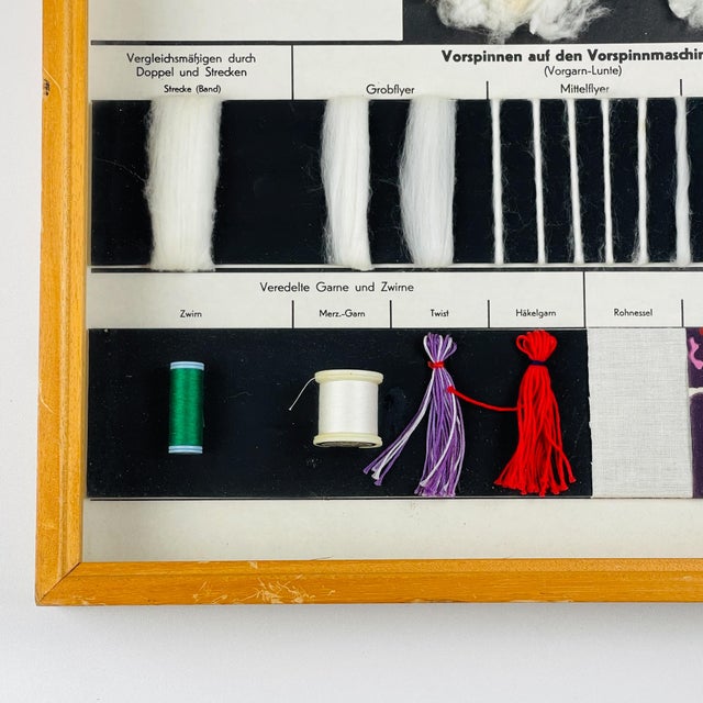 Textile Vintage School Education Display Die Baumwolle (Cotton) by Josef Galler, Germany, 1960s For Sale - Image 7 of 14