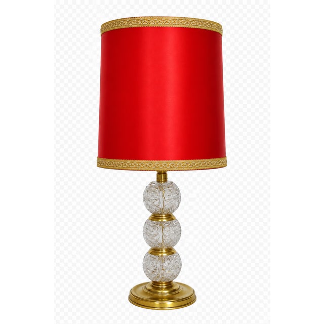 Vintage Crystal Lamp, 1970s For Sale - Image 12 of 12
