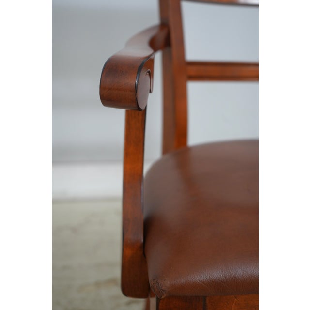 Brown Set of 6 Stickley Mont Blanc Dining Room Chairs For Sale - Image 8 of 18