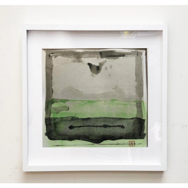 Largo 123 Framed Abstract Painting For Sale - Image 4 of 4